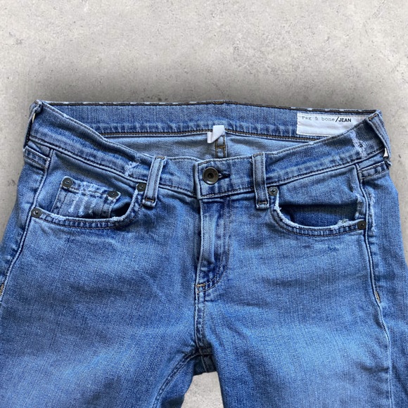 Rag & Bone Distressed Denim Jeans Women Size 25 - Picture 5 of 10